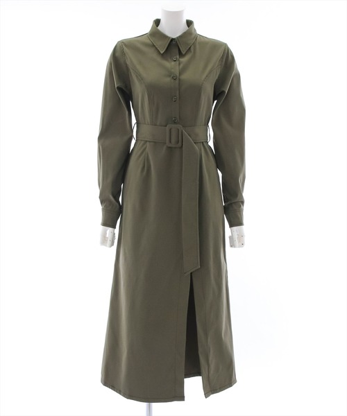 clear（クリア）の「サイドスリットロングワンピース（ワンピース・レディース・カーキ/ブラック・F）」の21枚目の写真