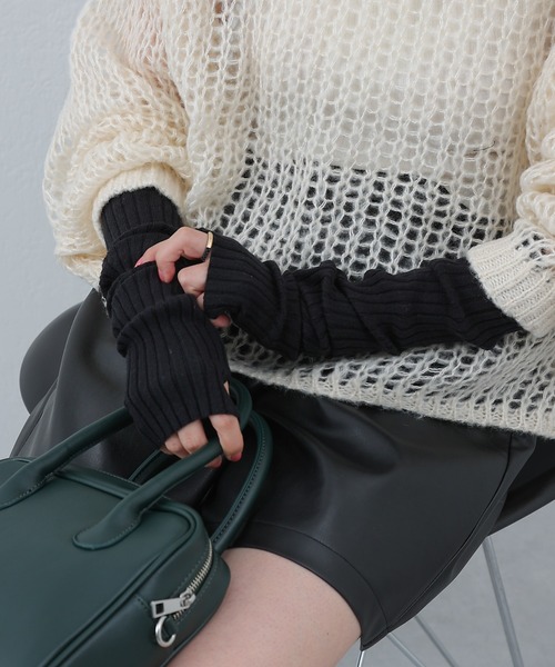 COLONY 2139（コロニートゥーワンスリーナイン）の「アームウォーマー（アームカバー・レディース・オレンジ/ライトグレー/グリーン/アイボリー/ブラック・FREE）」の14枚目の写真