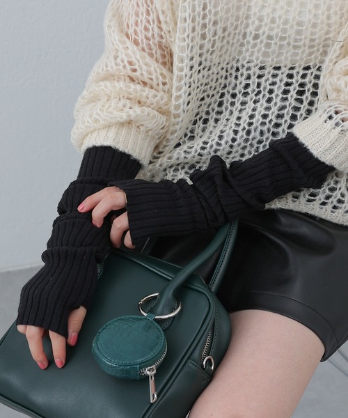 COLONY 2139（コロニートゥーワンスリーナイン）の「アームウォーマー（アームカバー・レディース・オレンジ/ライトグレー/グリーン/アイボリー/ブラック・FREE）」の15枚目の写真