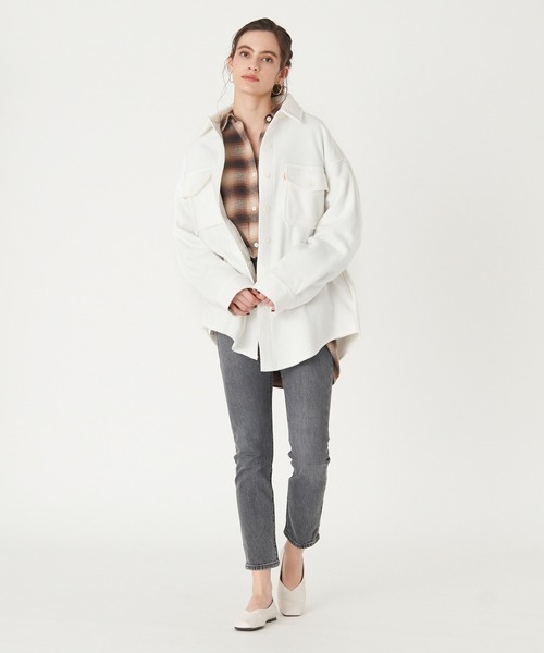 Levi's(リーバイス)の「Levi's/リーバイス GOLD TAB(TM) フリース シャツ ジャケット 90S COZY シャツ(その他アウター・レディース・マルチ・S/XS/M)」の7枚目の写真