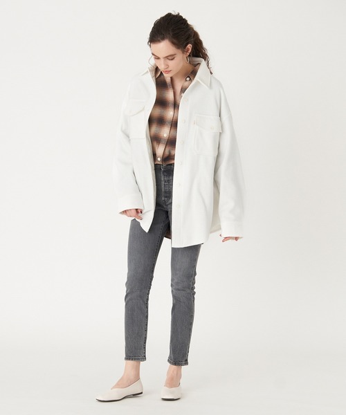 Levi's(リーバイス)の「Levi's/リーバイス GOLD TAB(TM) フリース シャツ ジャケット 90S COZY シャツ(その他アウター・レディース・マルチ・S/XS/M)」の8枚目の写真