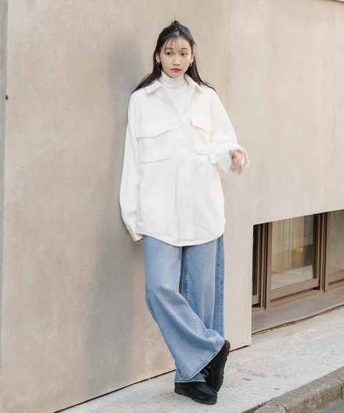 Levi's(リーバイス)の「Levi's/リーバイス GOLD TAB(TM) フリース シャツ ジャケット 90S COZY シャツ(その他アウター・レディース・マルチ・S/XS/M)」の3枚目の写真