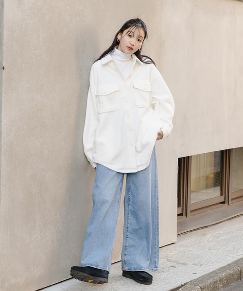 Levi's(リーバイス)の「Levi's/リーバイス GOLD TAB(TM) フリース シャツ ジャケット 90S COZY シャツ(その他アウター・レディース・マルチ・S/XS/M)」の4枚目の写真