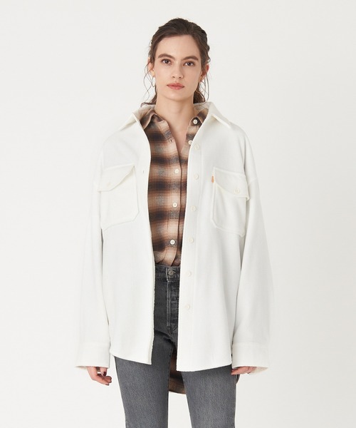 Levi's(リーバイス)の「Levi's/リーバイス GOLD TAB(TM) フリース シャツ ジャケット 90S COZY シャツ(その他アウター・レディース・マルチ・S/XS/M)」の17枚目の写真