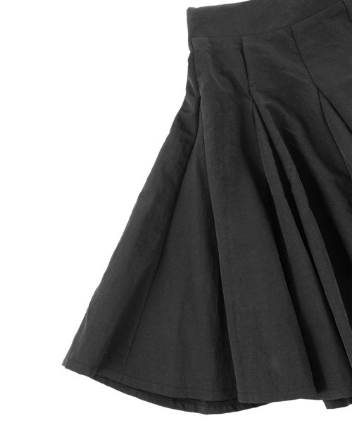 Figments（フィグメンツ）の「ナイロンプリーツミニスカート（スカート・レディース・ブラック/キナリ・FREE）」の12枚目の写真
