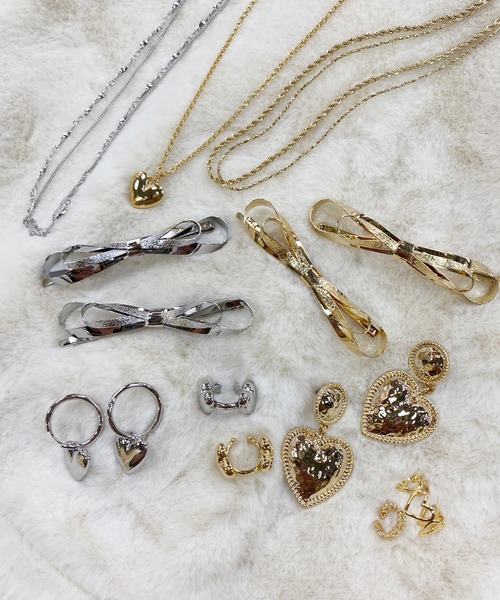 one after another NICE CLAUP(ワンアフターアナザーナイスクラップ)の「メタルリボンピン(2個セット)(ヘアピン・レディース・シルバー/ゴールド・FREE)」の10枚目の写真