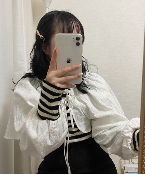 one after another NICE CLAUP(ワンアフターアナザーナイスクラップ)の「メタルリボンピン(2個セット)(ヘアピン・レディース・シルバー/ゴールド・FREE)」の13枚目の写真