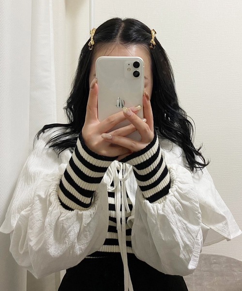 one after another NICE CLAUP(ワンアフターアナザーナイスクラップ)の「メタルリボンピン(2個セット)(ヘアピン・レディース・シルバー/ゴールド・FREE)」の14枚目の写真