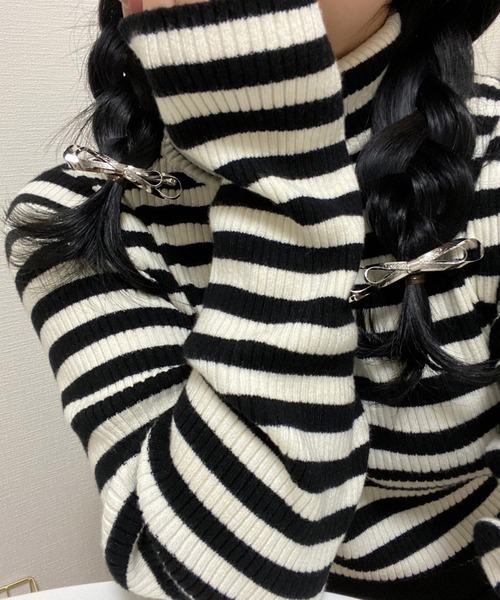 one after another NICE CLAUP(ワンアフターアナザーナイスクラップ)の「メタルリボンピン(2個セット)(ヘアピン・レディース・シルバー/ゴールド・FREE)」の15枚目の写真