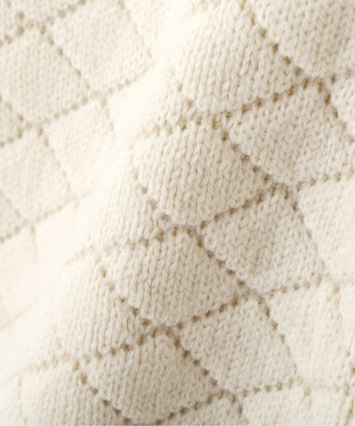 N.（N. Natural Beauty Basic）（エヌエヌナチュラルビューティーベーシック）の「◆ダイヤジャガードカーディガン（カーディガン/ボレロ・レディース・クリーム/ライラック/グリーン・MEDIUM）」の14枚目の写真