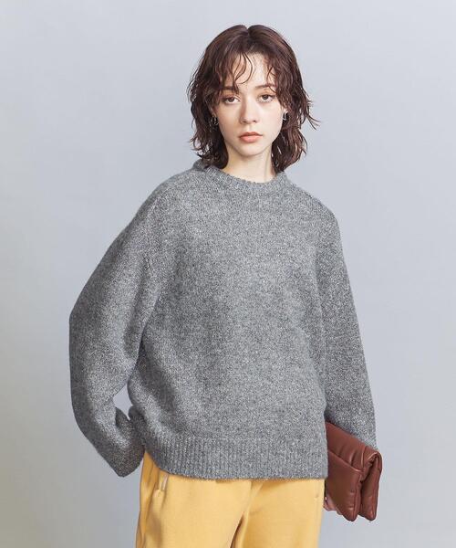 BEAUTY&YOUTH UNITED ARROWS（ビューティーアンドユースユナイテッドアローズ）の「モヘヤブレンド ラメニット プルオーバー（ニット/セーター・レディース・ナチュラル/グレー・FREE）」の3枚目の写真
