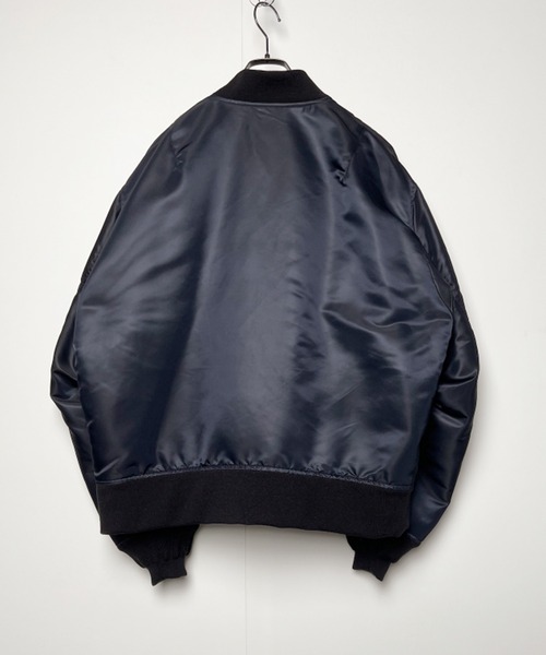 MYne（マイン）の「MYne マイン / Zip Pocket MA-1 ジップポケットMA-1ブルゾン ビッグシルエット / G09BL012（MA-1・メンズ・ブラック/カーキ・LARGE）」の5枚目の写真