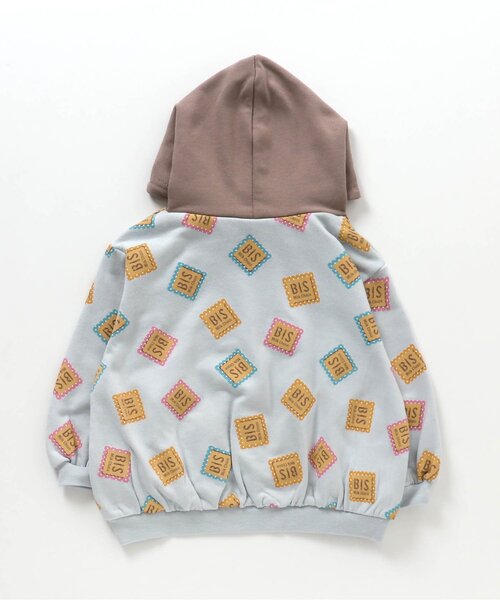 apres les cours(アプレレクール)の「チロルチョコかぶりパーカー(パーカー・キッズ・ベージュ/サックスブルー・80/90/100/110/120/130)」の16枚目の写真