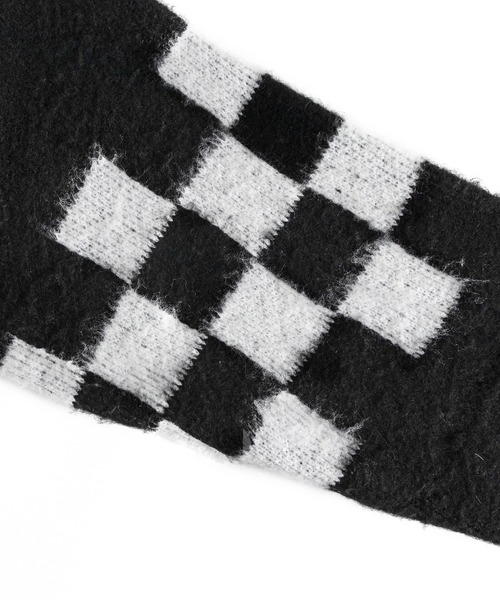 FTW(エフティダブリュー)の「CHECKER BOARD CARDIGAN(カーディガン/ボレロ・メンズ・ホワイト/ブラウン/ブラック・LARGE/MEDIUM)」の10枚目の写真