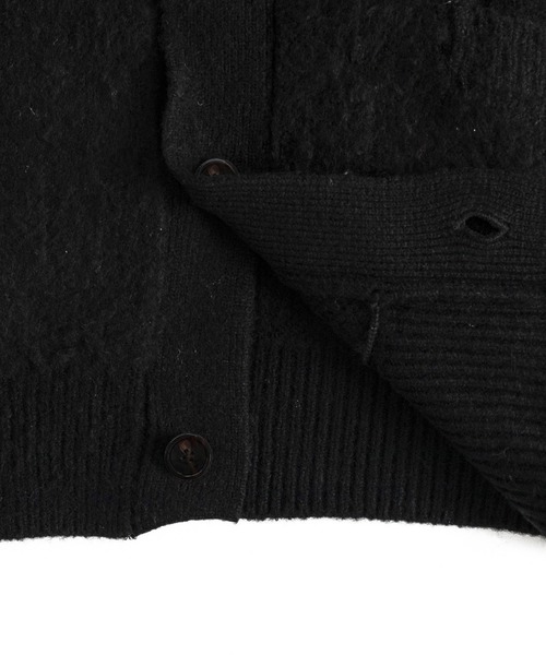 FTW(エフティダブリュー)の「CHECKER BOARD CARDIGAN(カーディガン/ボレロ・メンズ・ホワイト/ブラウン/ブラック・LARGE/MEDIUM)」の9枚目の写真