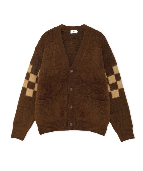 FTW(エフティダブリュー)の「CHECKER BOARD CARDIGAN(カーディガン/ボレロ・メンズ・ホワイト/ブラウン/ブラック・LARGE/MEDIUM)」の12枚目の写真