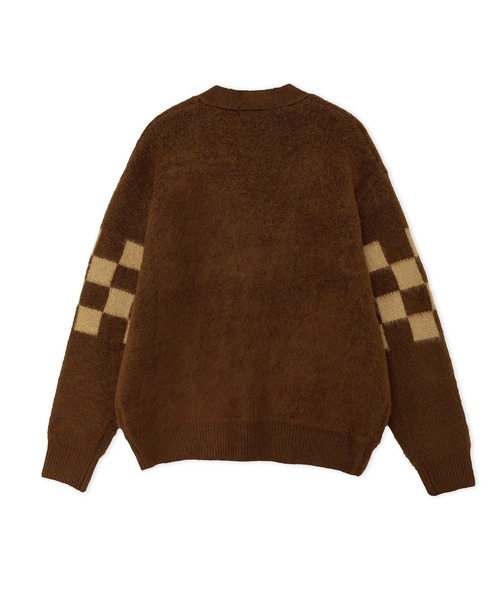 FTW(エフティダブリュー)の「CHECKER BOARD CARDIGAN(カーディガン/ボレロ・メンズ・ホワイト/ブラウン/ブラック・LARGE/MEDIUM)」の13枚目の写真