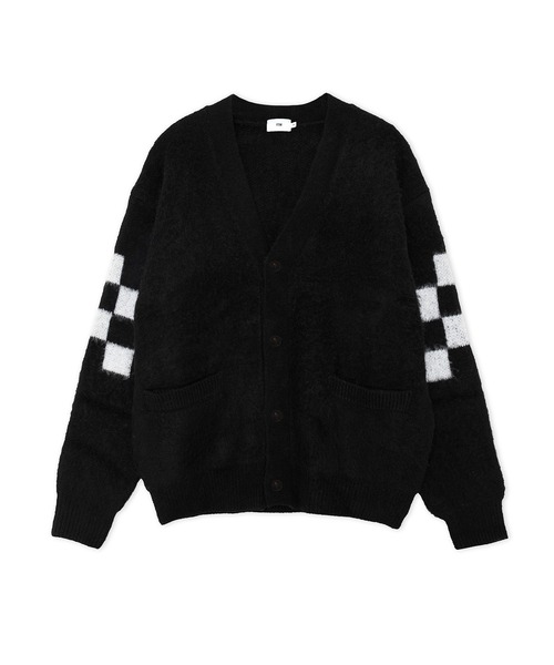 FTW(エフティダブリュー)の「CHECKER BOARD CARDIGAN(カーディガン/ボレロ・メンズ・ホワイト/ブラウン/ブラック・LARGE/MEDIUM)」の5枚目の写真