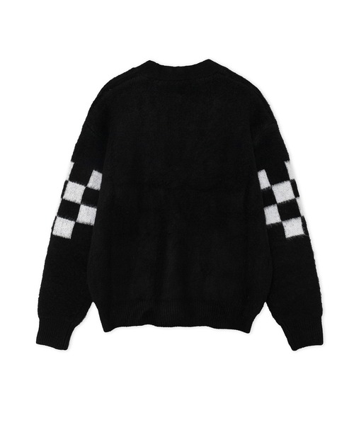 FTW(エフティダブリュー)の「CHECKER BOARD CARDIGAN(カーディガン/ボレロ・メンズ・ホワイト/ブラウン/ブラック・LARGE/MEDIUM)」の6枚目の写真