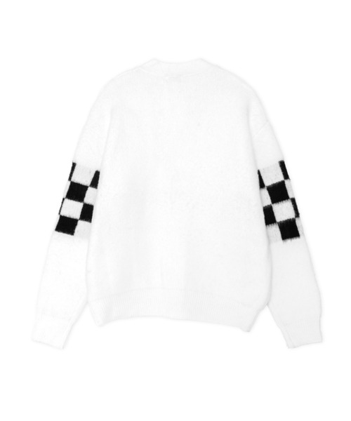 FTW(エフティダブリュー)の「CHECKER BOARD CARDIGAN(カーディガン/ボレロ・メンズ・ホワイト/ブラウン/ブラック・LARGE/MEDIUM)」の20枚目の写真