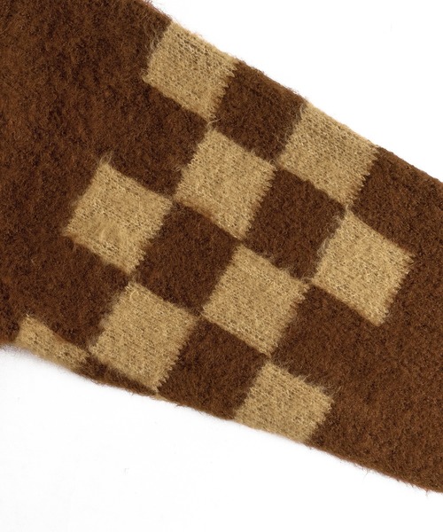 FTW(エフティダブリュー)の「CHECKER BOARD CARDIGAN(カーディガン/ボレロ・メンズ・ホワイト/ブラウン/ブラック・LARGE/MEDIUM)」の17枚目の写真