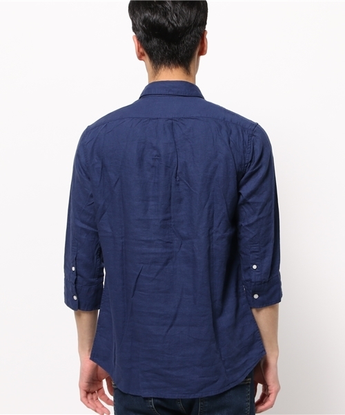 CIAOPANIC（チャオパニック）の「【Ciaopanic】　麻レーヨンシャツ7S（シャツ/ブラウス・メンズ・ホワイト/マスタード/ネイビー・MEDIUM/SMALL/LARGE）」の6枚目の写真