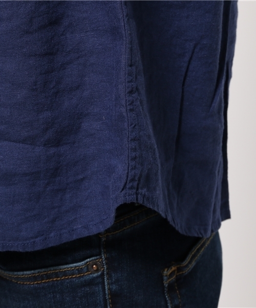 CIAOPANIC（チャオパニック）の「【Ciaopanic】　麻レーヨンシャツ7S（シャツ/ブラウス・メンズ・ホワイト/マスタード/ネイビー・MEDIUM/SMALL/LARGE）」の9枚目の写真