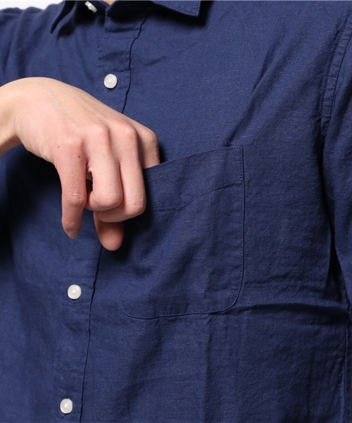 CIAOPANIC（チャオパニック）の「【Ciaopanic】　麻レーヨンシャツ7S（シャツ/ブラウス・メンズ・ホワイト/マスタード/ネイビー・MEDIUM/SMALL/LARGE）」の10枚目の写真