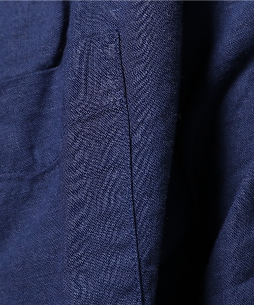 CIAOPANIC（チャオパニック）の「【Ciaopanic】　麻レーヨンシャツ7S（シャツ/ブラウス・メンズ・ホワイト/マスタード/ネイビー・MEDIUM/SMALL/LARGE）」の12枚目の写真