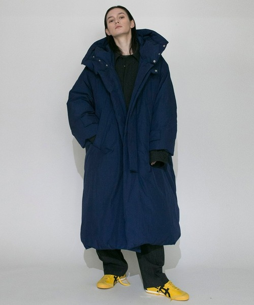 VOAAOV（ヴォアーブ）の「【VOAAOV】KAWADA DOWN × BRIGHT JET TAFFETA Long Coat（ダウンジャケット/コート・メンズ・ライトグレー/ブラック/グリーン/ブルー・2/1/0）」の4枚目の写真