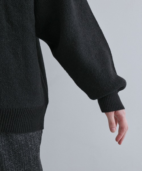 JUNRED（ジュンレッド）の「スフレニットカーディガン（カーディガン/ボレロ・メンズ・グリーン/チャコールグレー/ブラック/ベージュ・M/L/LL）」の13枚目の写真