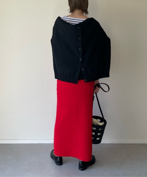 y/m by misato（イムバイミサト）の「総針タイトスカート（スカート・レディース・ブラック/レッド/グリーン・FREE）」の12枚目の写真