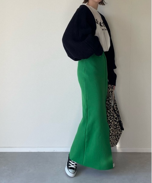 y/m by misato（イムバイミサト）の「総針タイトスカート（スカート・レディース・ブラック/レッド/グリーン・FREE）」の19枚目の写真