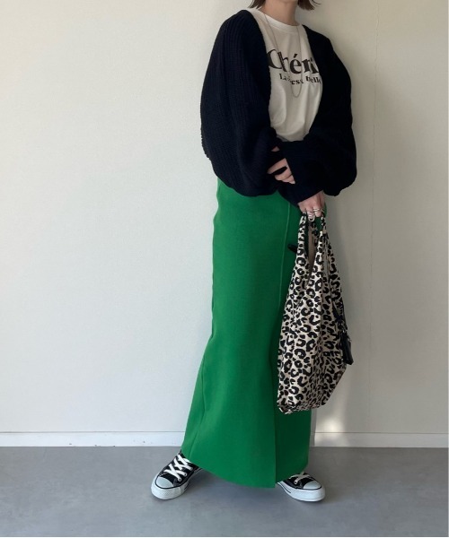 y/m by misato（イムバイミサト）の「総針タイトスカート（スカート・レディース・ブラック/レッド/グリーン・FREE）」の22枚目の写真