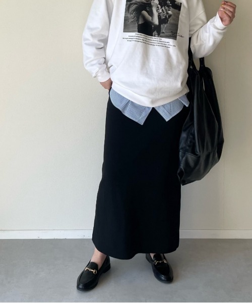 y/m by misato（イムバイミサト）の「総針タイトスカート（スカート・レディース・ブラック/レッド/グリーン・FREE）」の7枚目の写真