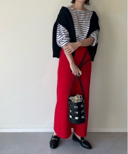 y/m by misato（イムバイミサト）の「総針タイトスカート（スカート・レディース・ブラック/レッド/グリーン・FREE）」の18枚目の写真