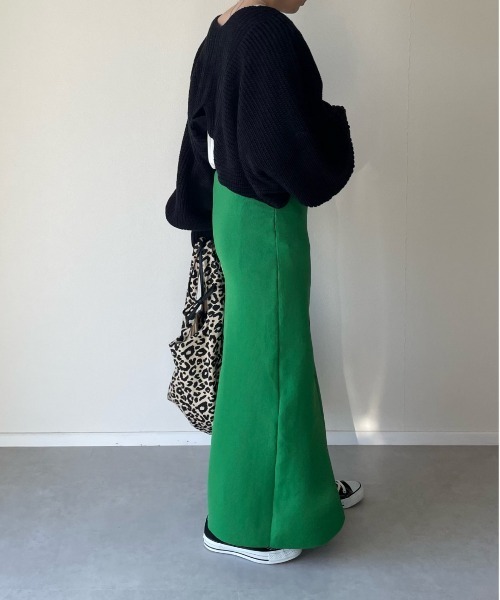 y/m by misato（イムバイミサト）の「総針タイトスカート（スカート・レディース・ブラック/レッド/グリーン・FREE）」の16枚目の写真