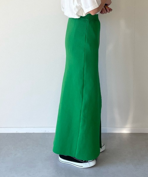 y/m by misato（イムバイミサト）の「総針タイトスカート（スカート・レディース・ブラック/レッド/グリーン・FREE）」の13枚目の写真