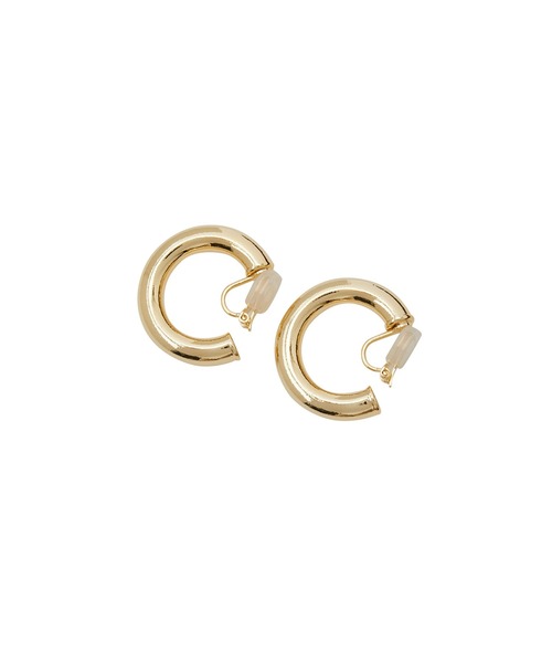 ADAM ET ROPE'（アダムエロペ）の「【LES BIJOUX】ボリュームフープイヤリング（イヤリング・レディース・シルバー/ゴールド・FREE）」の6枚目の写真