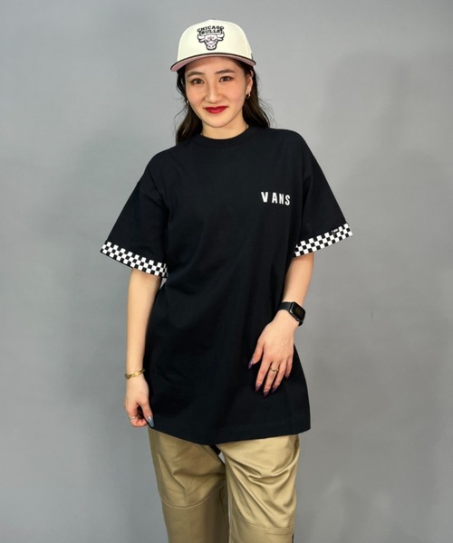 VANS（バンズ）の「【ムラサキスポーツ別注】VANS/バンズ   ビッグシルエット/オーバーサイズ/バックプリントTシャツ  123R3010523（Tシャツ/カットソー・レディース・ホワイト/グレー/ブラック・S/M）」の7枚目の写真