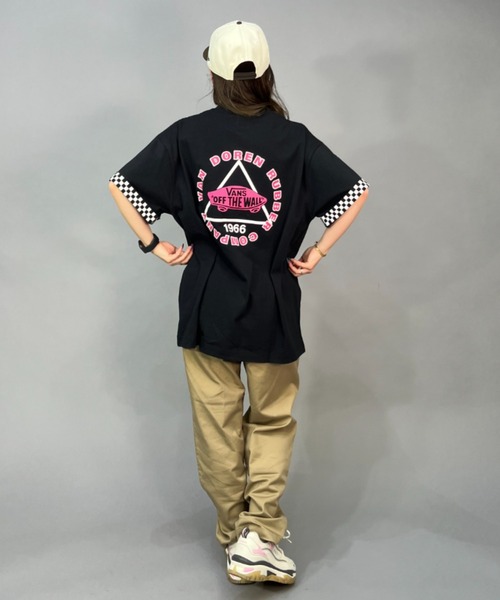 VANS（バンズ）の「【ムラサキスポーツ別注】VANS/バンズ   ビッグシルエット/オーバーサイズ/バックプリントTシャツ  123R3010523（Tシャツ/カットソー・レディース・ホワイト/グレー/ブラック・S/M）」の10枚目の写真