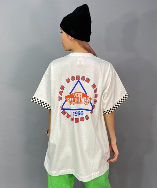 VANS（バンズ）の「【ムラサキスポーツ別注】VANS/バンズ   ビッグシルエット/オーバーサイズ/バックプリントTシャツ  123R3010523（Tシャツ/カットソー・レディース・ホワイト/グレー/ブラック・S/M）」の4枚目の写真