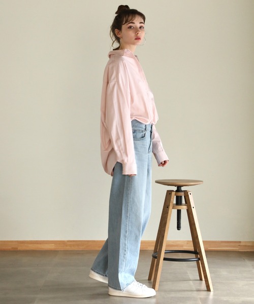 ストライプシャツチュニック（シャツ/ブラウス）｜aity（アイティ）