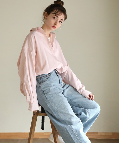 ストライプシャツチュニック（シャツ/ブラウス）｜aity（アイティ）