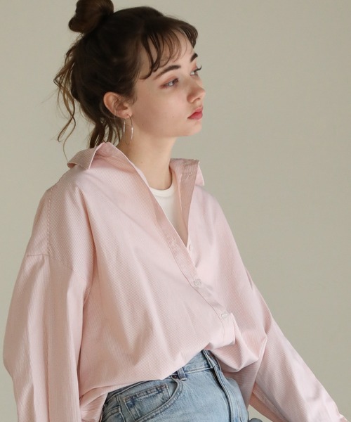 ストライプシャツチュニック（シャツ/ブラウス）｜aity（アイティ）