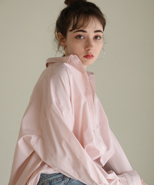 ストライプシャツチュニック（シャツ/ブラウス）｜aity（アイティ）