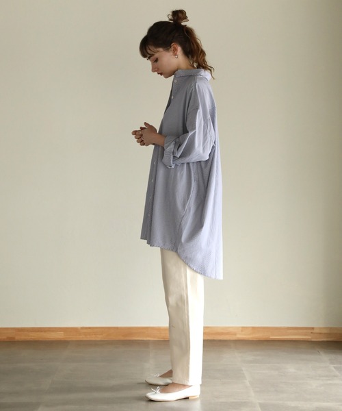 ストライプシャツチュニック（シャツ/ブラウス）｜aity（アイティ）