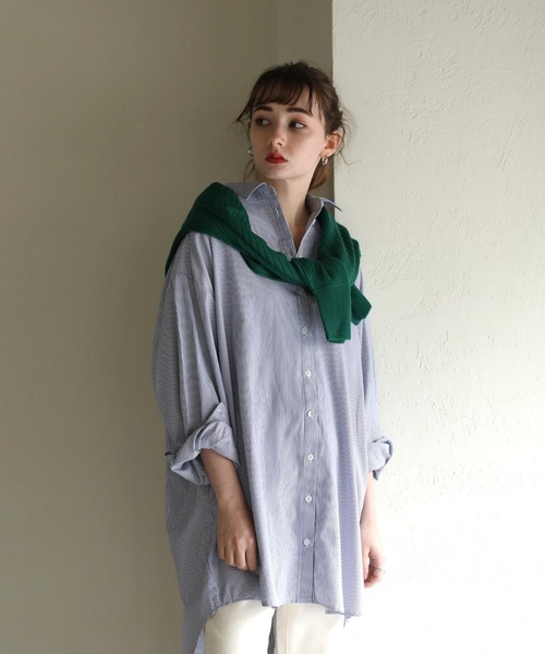 ストライプシャツチュニック（シャツ/ブラウス）｜aity（アイティ）