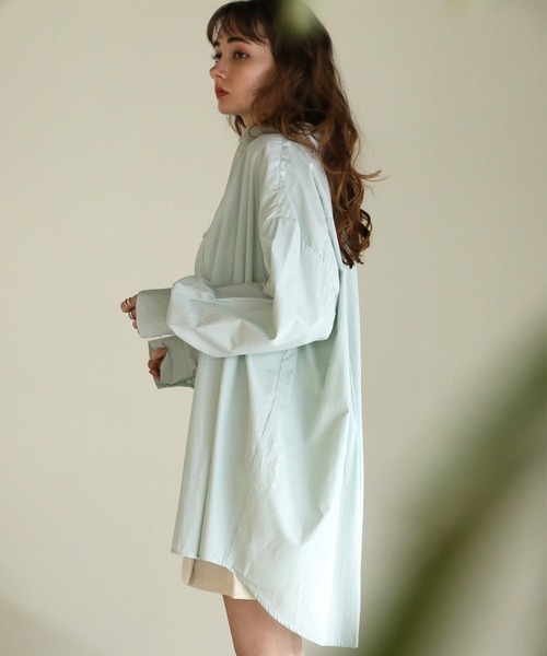 ストライプシャツチュニック（シャツ/ブラウス）｜aity（アイティ）