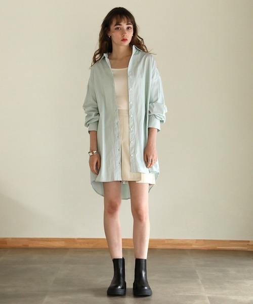 ストライプシャツチュニック（シャツ/ブラウス）｜aity（アイティ）